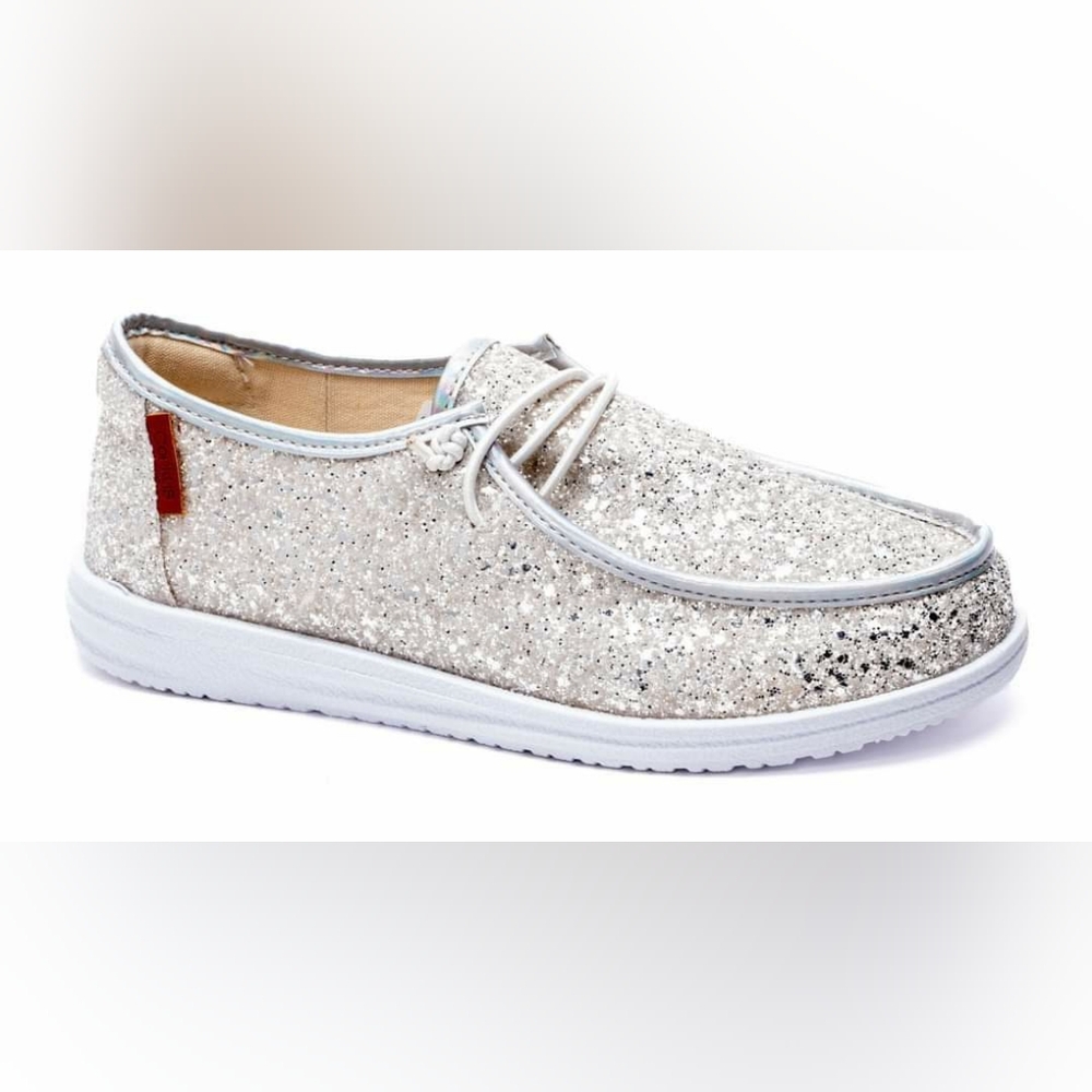 Glitter corkys light blue (halo) NIB Size 7 ONLY - Picture 2 of 7